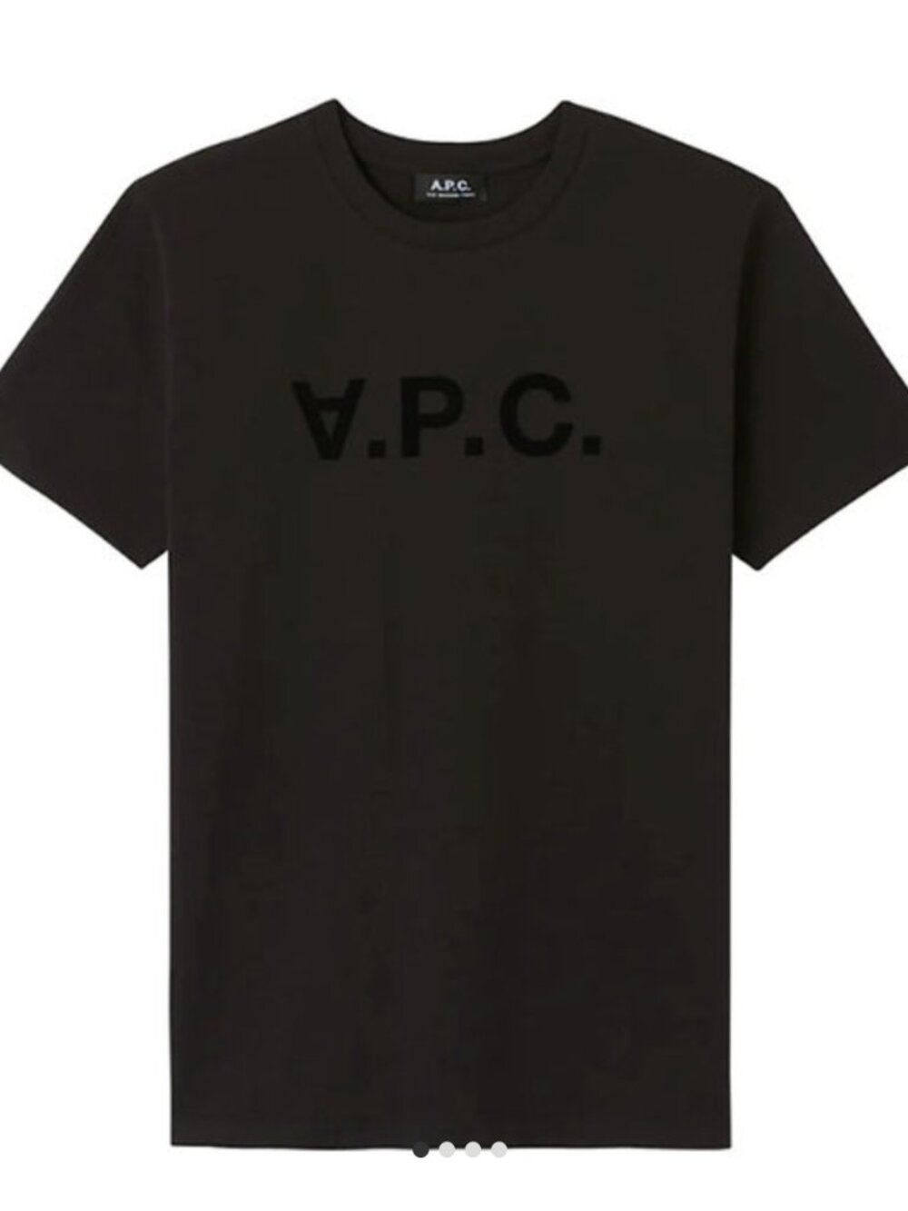 A.P.C. VPC Logo T-Shirt Black / Black Men's Large